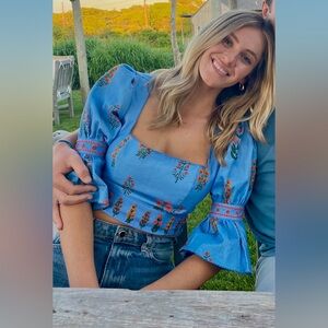 Agua by Agua Bendita Size medium beaded top